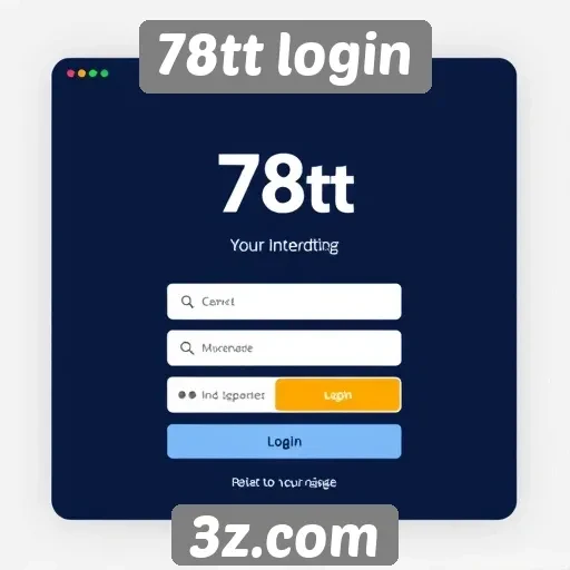 Interface do 78tt login é otimizada para melhor usabilidade
